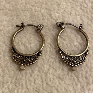 Brass Hoop Earrings